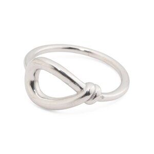 MILOR SILVER Silver Made In Italy Sterling Silver Open Knot Ring